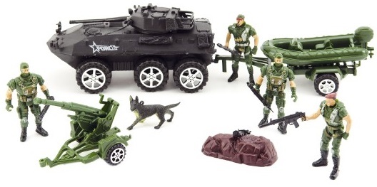 Set di soldati con accessori in plastica design CZ