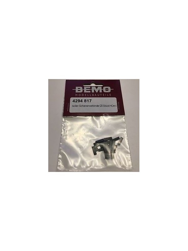 BEMO 4294817 Scala HOm Codice 70 Giunzioni isolanti per binario - confezione da 20 pezzi