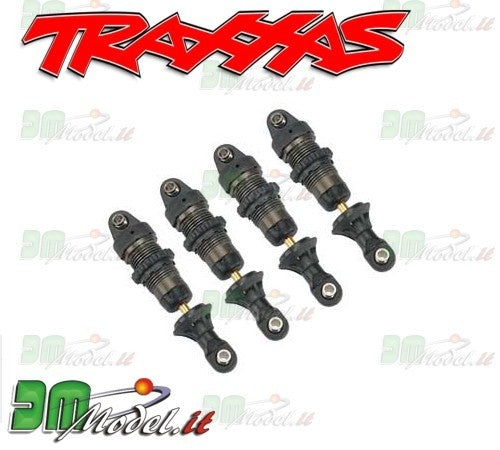 Set ammortizzatori GTR per Traxxas 1:16 completi, corpo in alluminio trattato teflon