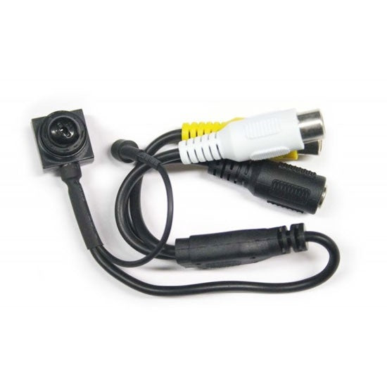 BIZE022    TELECAMERA MINI MICRO CAMERA CAM CCD COLORI RCA AUDIO MICROFONO
