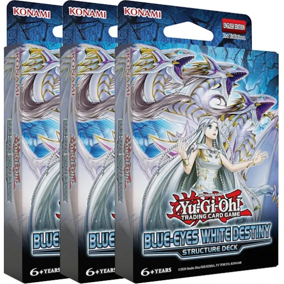 Blue-Eyes White Destiny - 3x Structure Deck (1a Edizione - ENG)