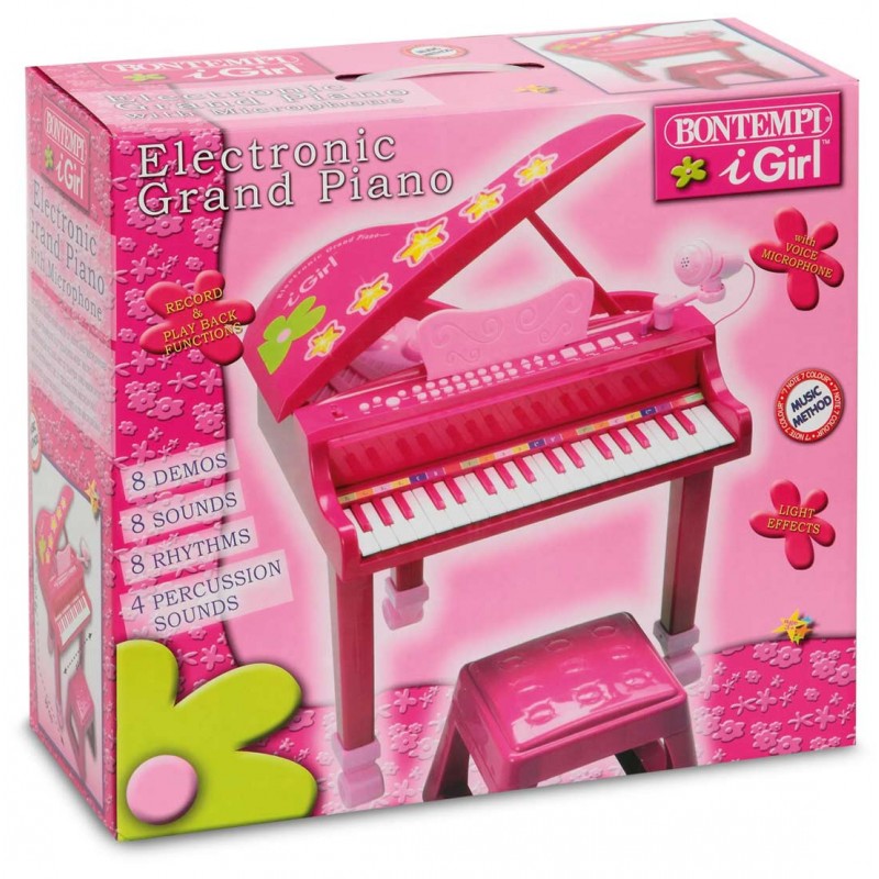 BONTEMPI - Pianoforte Elettronico con Effetti Luminosi Rosa - GP3971