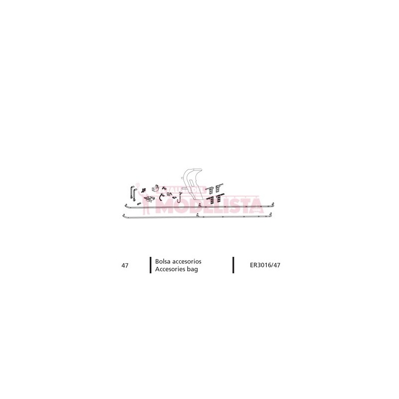 Borsa accessori per 7200 RENFE. ELECTROTREN - Repuestos ER3016/47