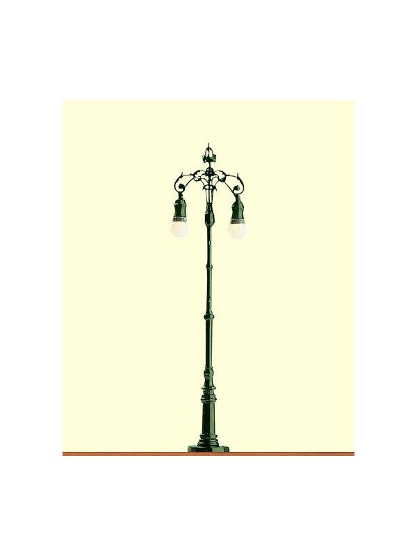 BRAWA 5204 Scala HO Lampione a due luci stile antico alto mm. 150