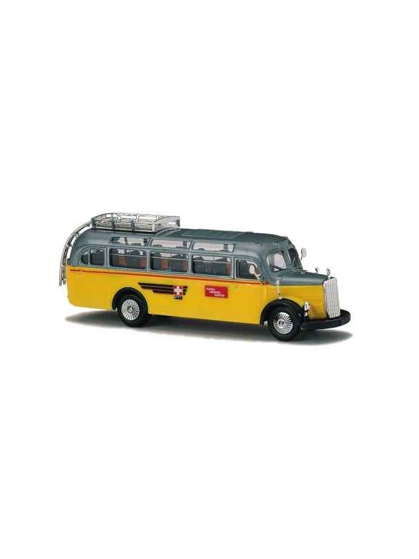BUSCH 41035 Scala HO Autobus MB-O3500 bicolore Poste Svizzere