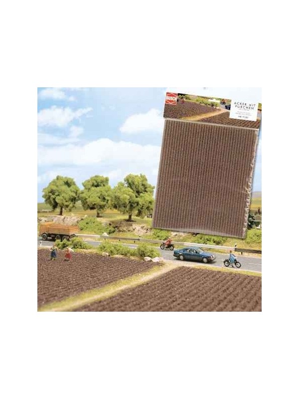 BUSCH 7182 Scala HO Campo arato con solchi - dimensioni 480 x 280 mm