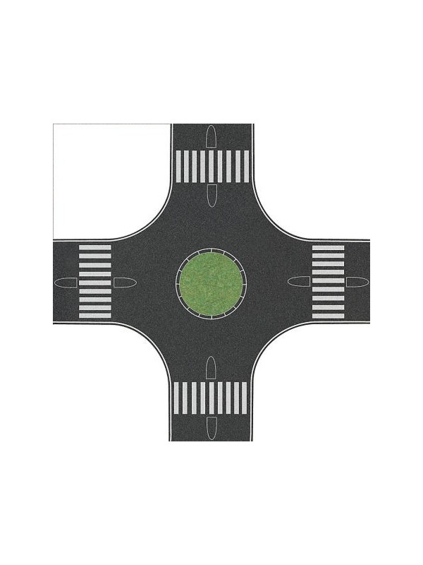 BUSCH 1102 Scala N Incrocio stradale con aiuola spartitraffico