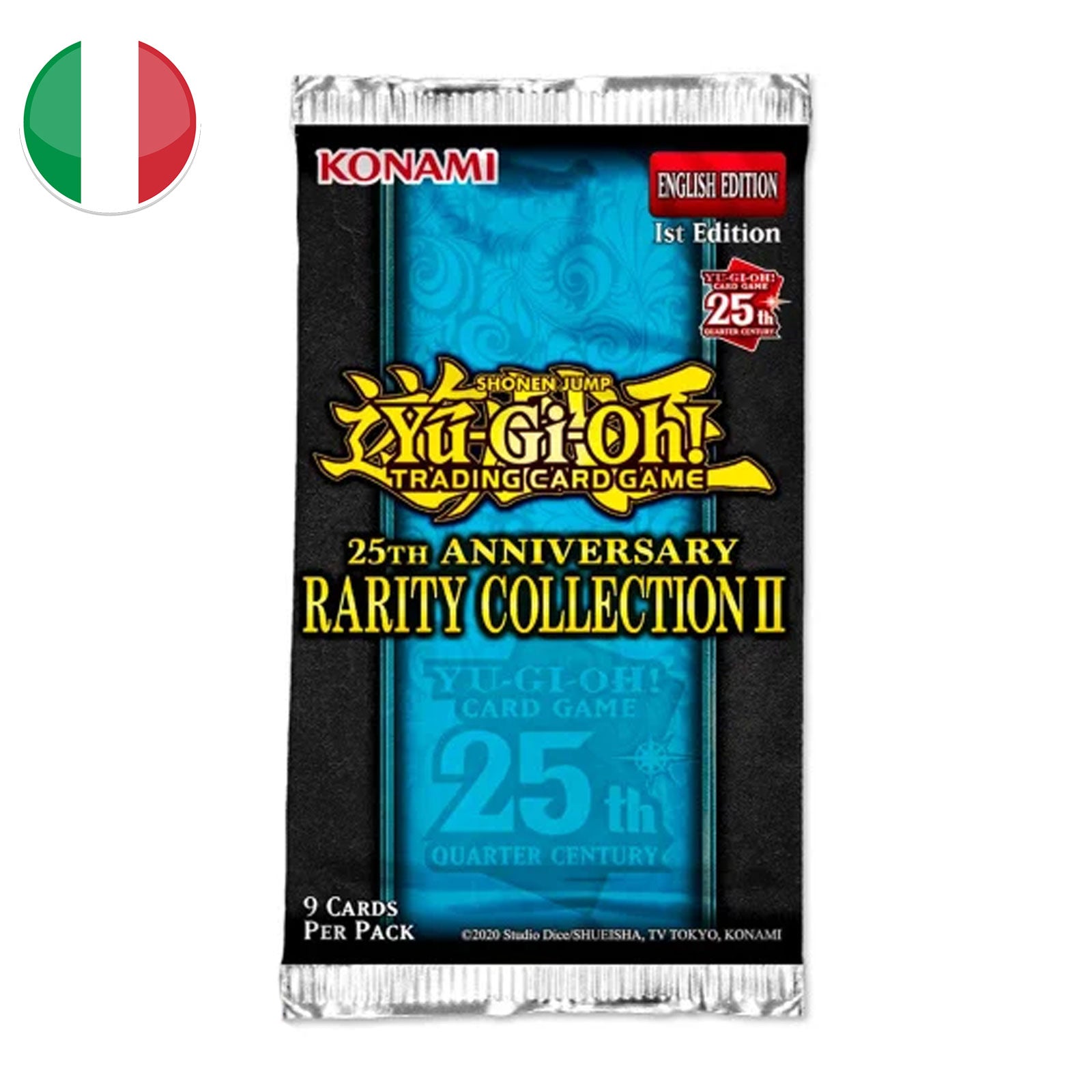 Bustina 9 carte Yu-Gi-Oh! Collezione Rarità II 25° Anniversario - 1a Edizione - ITA
