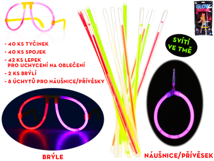 Bastoncini luminosi che si illuminano al buio per un costume