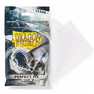 100 Sleeves DRAGON SHIELD Magic PERFECT FIT Clear Trasparente Bustine Protettive