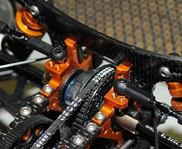 T3 ALU UPPER CLAMP WITH ADJ. ROLL-CENTER (L+R) - ORANGE