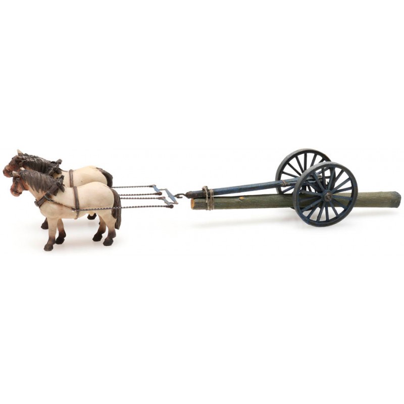 Cavalli che tirano la legna. ARTITEC 387.425