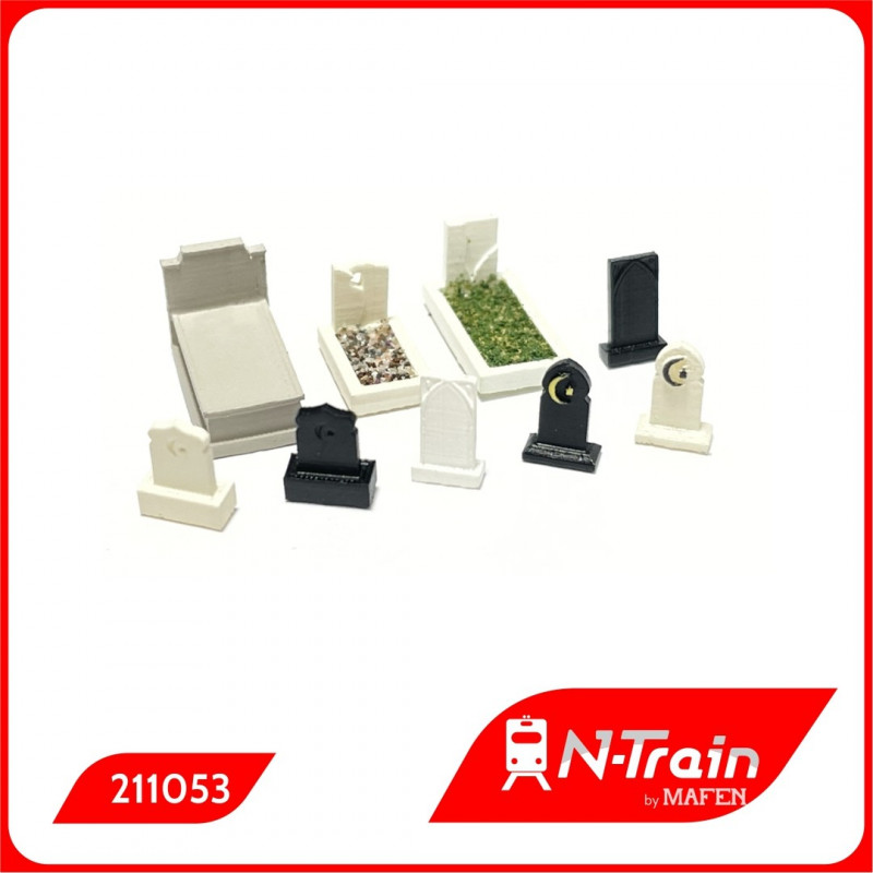 Cimitero con tombe musulmane. N-Train 211053