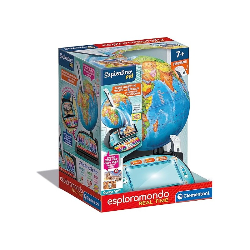 CLEMENTONI - Esploramondo Real Time Globo Interattivo Parlante - 16446