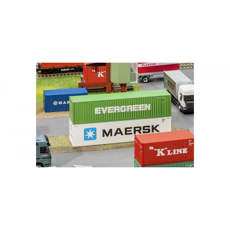 Contenitore "EVERGREEN" da 40 piedi. FALLER 180846