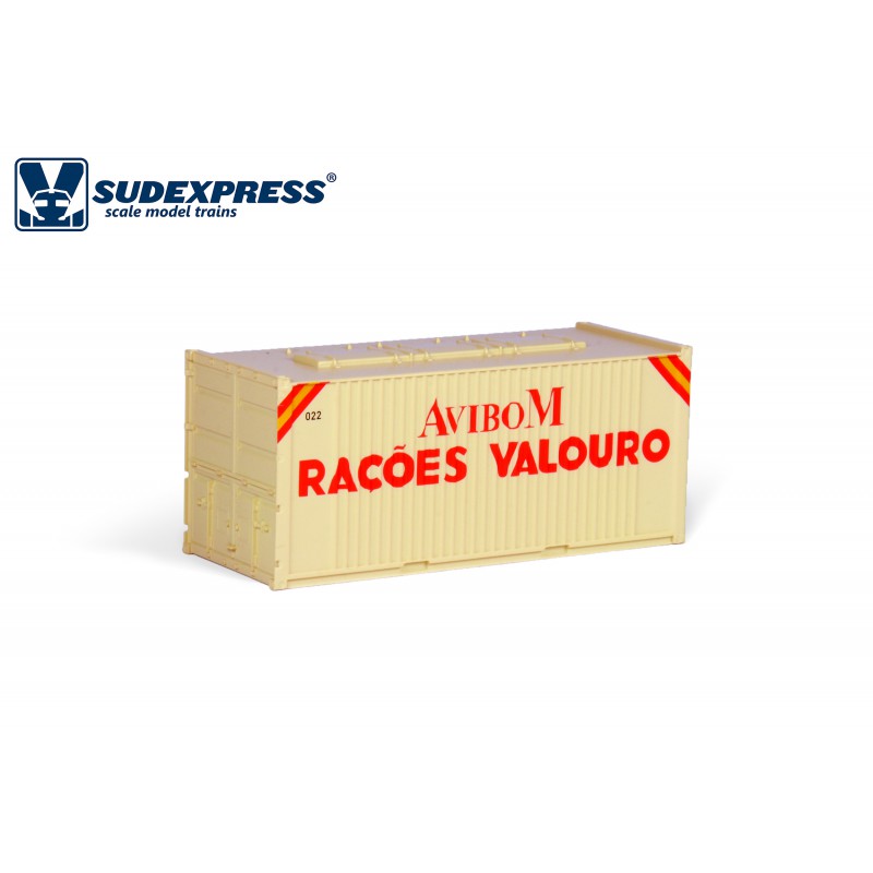 Container AVIBOM VALOURO da 20' degli anni '80-'90. SUDEXPRESS S6003
