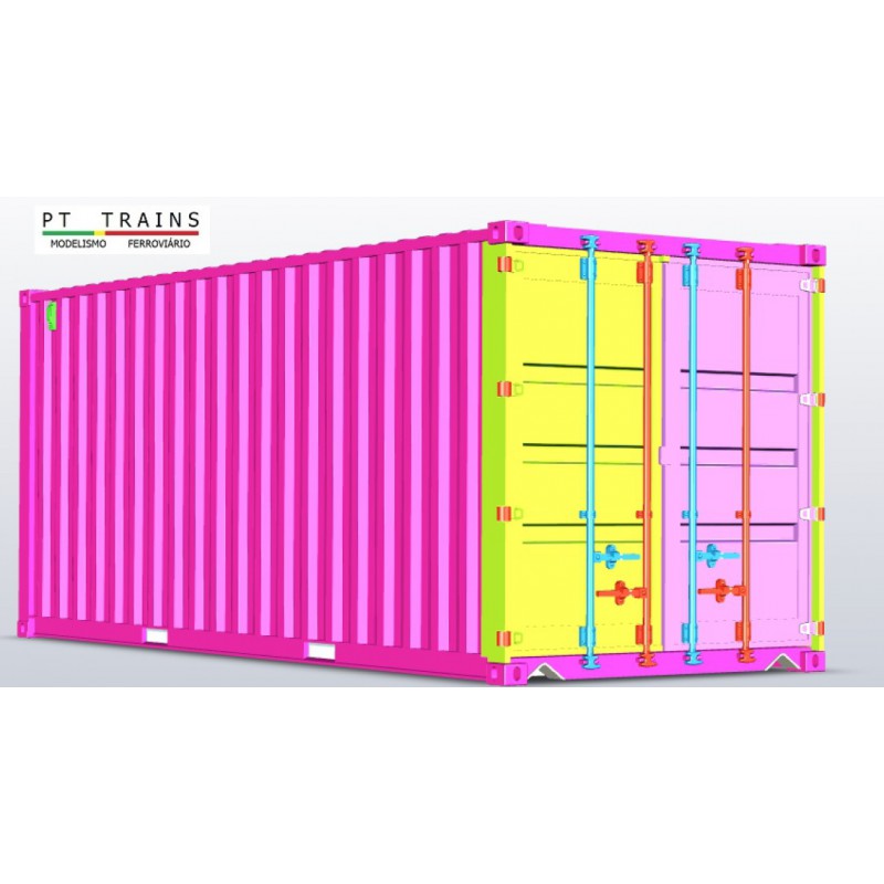 Contenitore DV ''MSC'' da 20'' (non decorato). PT TRAINS 802001