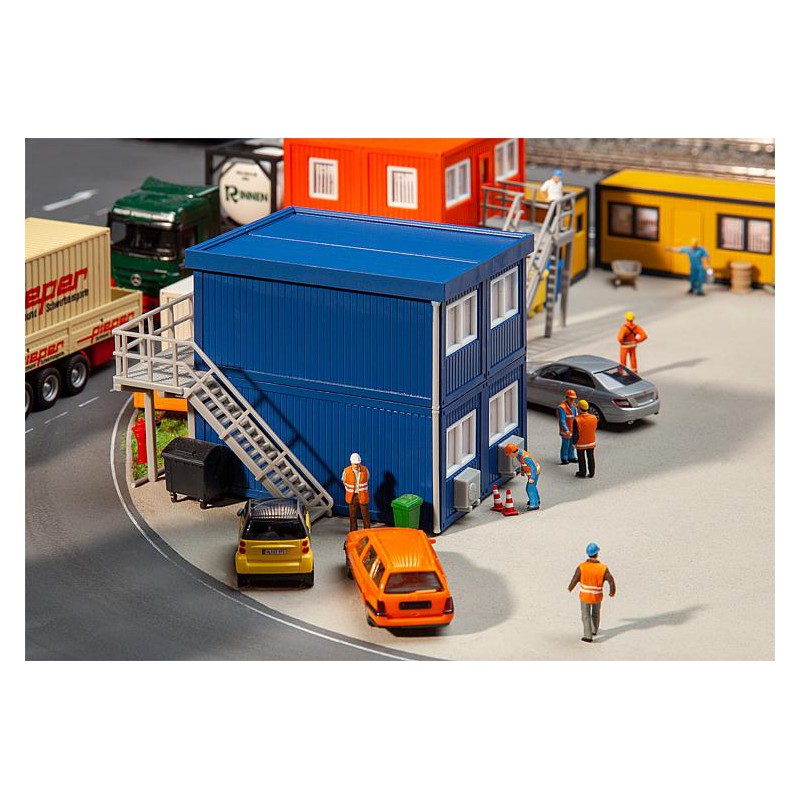 Contenitori da costruzione, blu. FALLER 130134