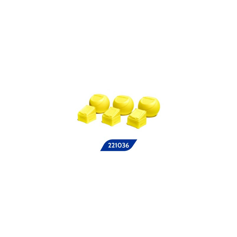 Contenitori per il sale e pale, gialli. 87Train 221.036