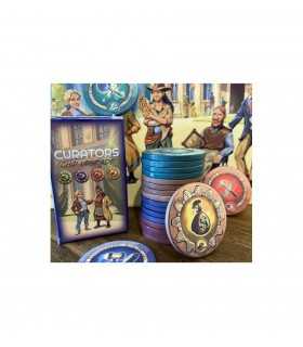 Curators - Gettoni in Ceramica (Upgrade) di Little Rocket Games | Eleganza Unica per Giochi Gestionali | 1-4 Giocatori, 60 Minut