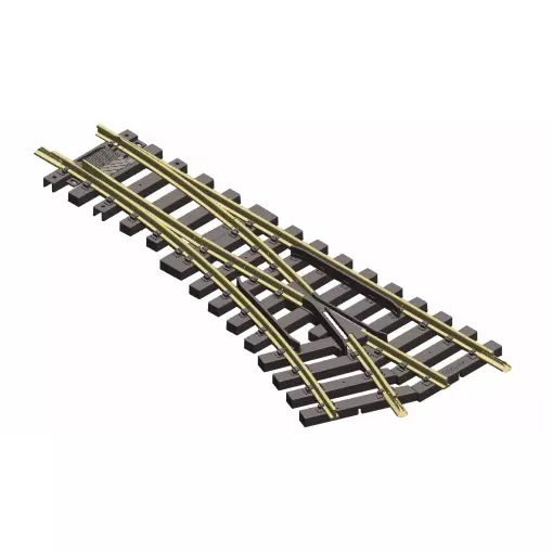 PIKO G 35229 Deviatoio diritto - 22,5° R3 - Raggio 920 mm - G 1 : 22,5