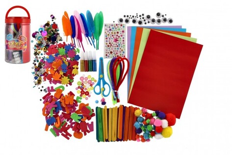 Set creativo per creazioni in contenitore di plastica 21x12cm