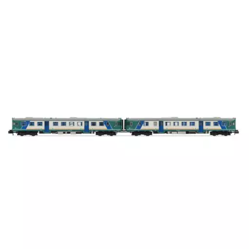 Set di 2 automotrici diesel ALn 668 serie 1000, consegna XMPR, vetro piano - Arnold HN2571S - N 1/160 - FS - Ep V - Suono digitale - 2R