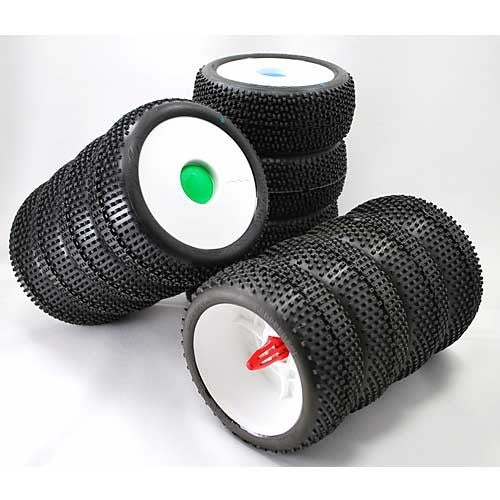 De Racing Aste di stoccaggio pneumatici 1/8" rosso DER-TSB-R