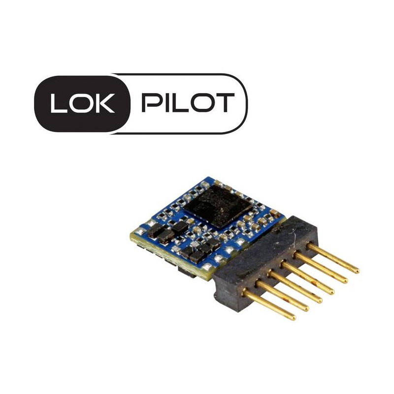Decoder LokPilot micro V5.0 DCC a 6 pin, diretto. ESU 59827