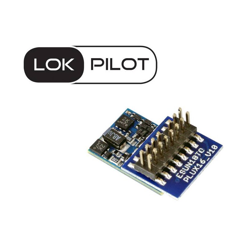 Decoder LokPilot micro V5.0 DCC, PluX16. ESU 59824