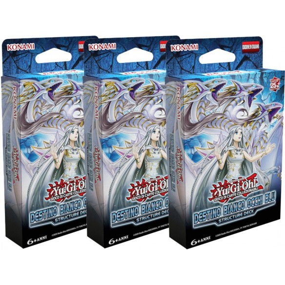 Destino Bianco Occhi Blu - 3x Structure Deck (Unlimited - ITA)