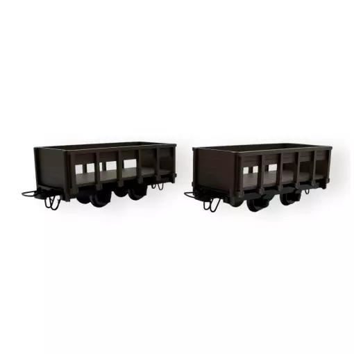 2 wagons à canne à sucre - Minitrains 5185 - HOe 1/87 - 2R