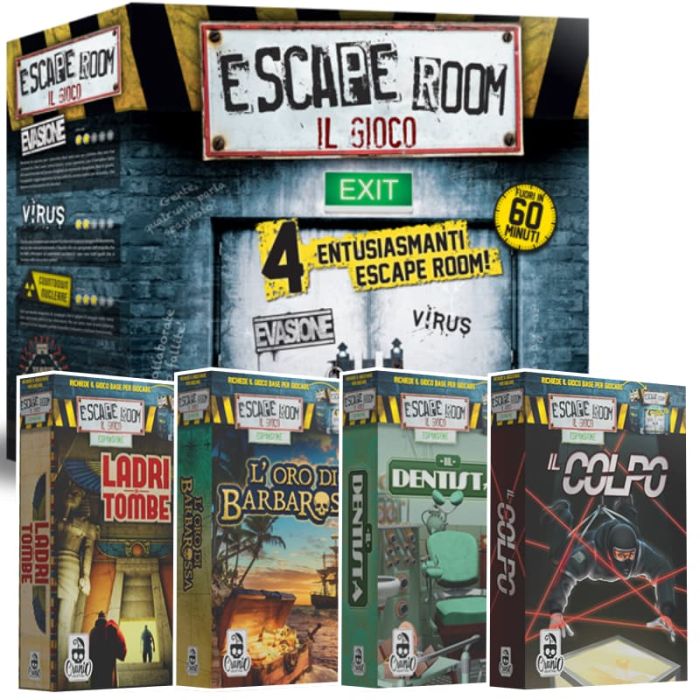 Escape Room - Base + 4 Espansioni | Mega Bundle