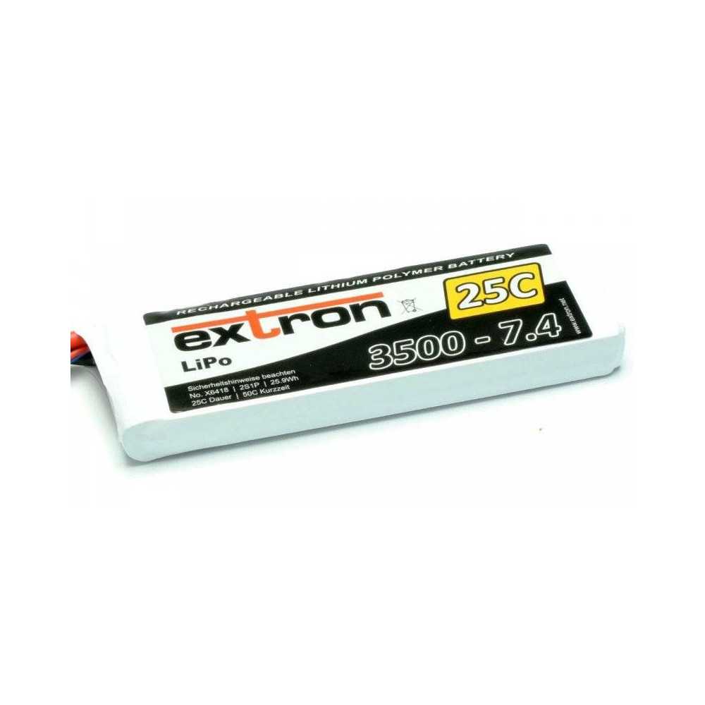Extron Batteria Li-po X2 7,4V 3500mAh 25-50C connettore XT90 (art. X6418)