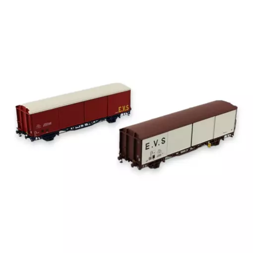 Set wagons de marchandises EVS Trains160 16032 - N 1/160 - SNCF - Ep IV
