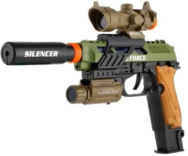 Pistola in plastica a batteria con accessori sonori e luminosi