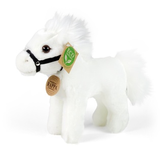Cavallo di peluche bianco 20 cm ECOLOGICO