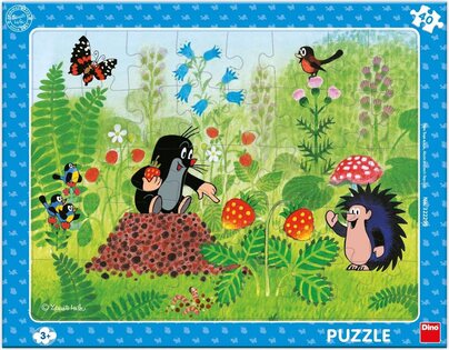 Puzzle Talpa e fragole cartone da 40 pezzi