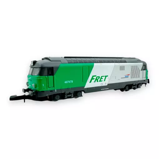Locomotiva diesel BB 67478 FRET - Azar Models L01-FR2D - Z 1/220 - SNCF - 2R - EP V/VI - Digitale