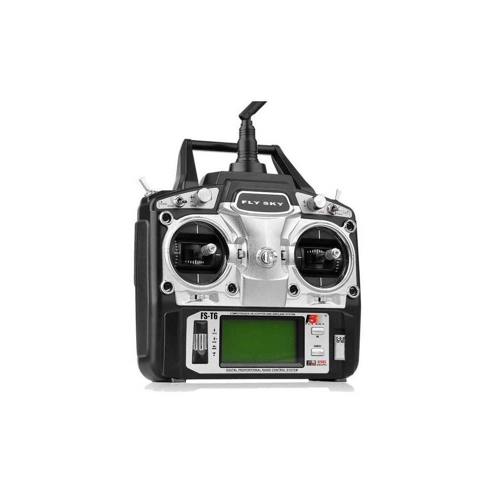 FlySky Radiocomando FS-T6 2,4Ghz 6 canali Mode 2 con ricevente (art. FS550)