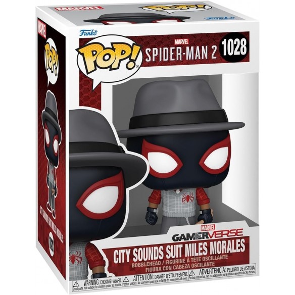 Funko Pop 1028 - City Sounds Suit Miles Morales - Spider-Man 2