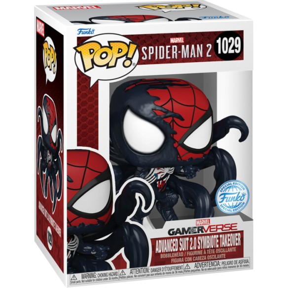 Funko Pop 1029 - Advanced Suit 2.0 Symbiote Takeover - Spider-Man 2 (Special Edition)