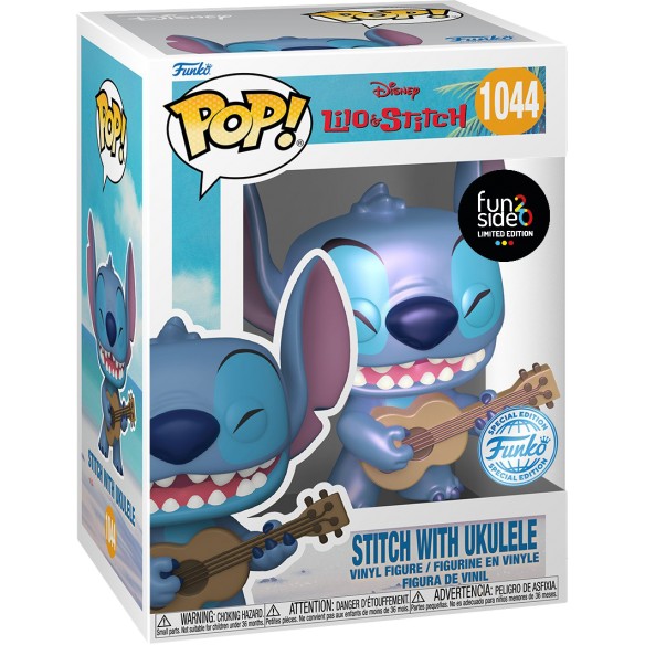 Funko Pop 1044 - Stitch with Ukulele - Lilo & Stitch (Special Edition) (Funside Limited Edition) (Metallic)