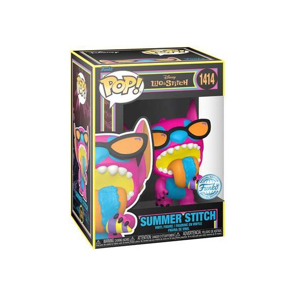 Funko Pop 1414 - Summer Stitch Black Light - Lilo & Stitch (Special Edition)