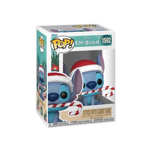 Funko Pop 1502 - Stitch with Candy Cane - Lilo & Stitch