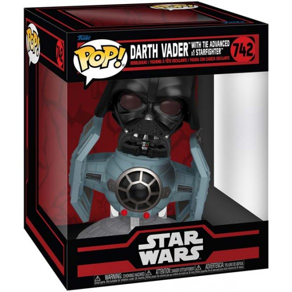 Funko Pop 742 - Darth Vader with TIE Advanced X1 Starfighter - Star Wars (15cm)