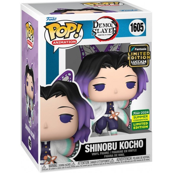 Funko Pop Animation 1605 - Shinobu Kocho - Demon Slayer (Fantàsia Limited Lucca 2024) (Summer Convention 2024 Limited Edition)