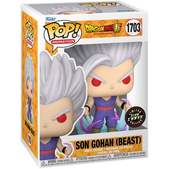 Funko Pop Animation 1703 - Son Gohan (Beast) - Dragon Ball Super: Super Hero (Limited Glow Chase Edition)