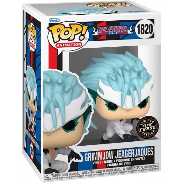 Funko Pop Animation 1820 - Grimmjow Jeagerjaques - Bleach (Limited Glow Chase Edition)