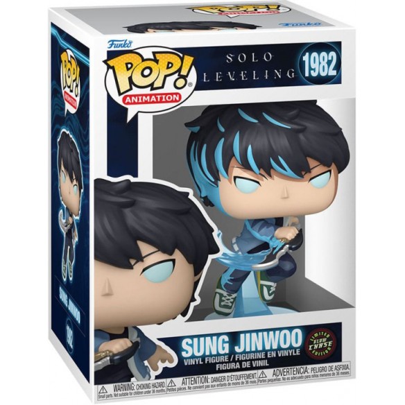 Funko Pop Animation 1982 - Sung Jinwoo - Solo Leveling (Limited Glow Chase Edition)